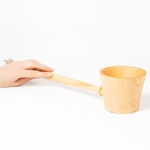 Ковш для подачи пара в бане из сибирского кедра. BK13