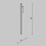 Настенный светильник (бра) Maytoni MOD245WL-L24BSK