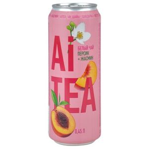 Чай AI TEA белый Персик/Жасмин 0,45 л/бут 12 бут/кор