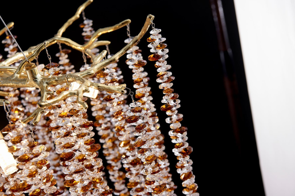 люстра Coral Crystals Round Copper II Color