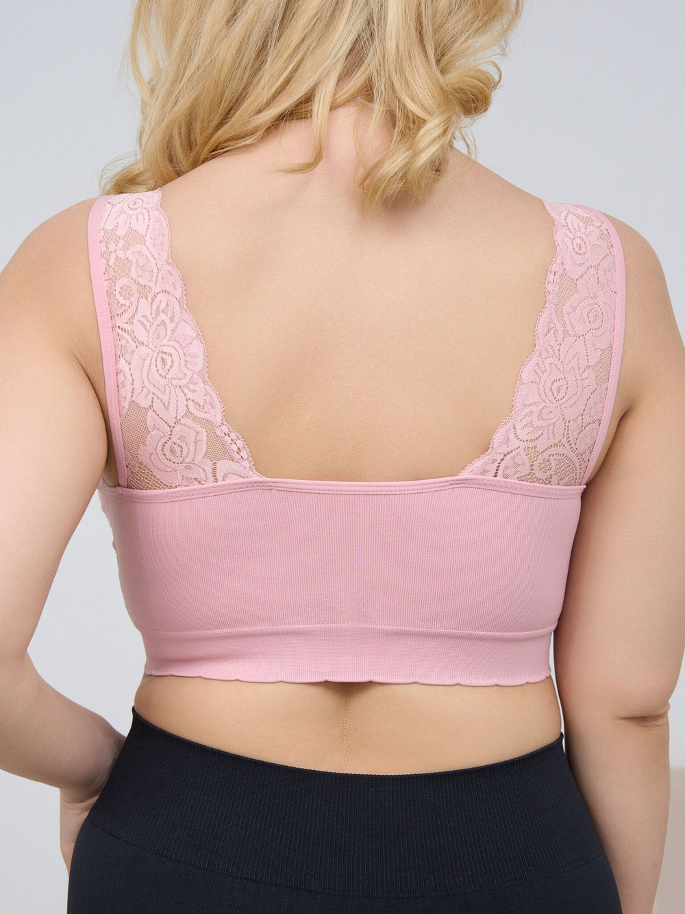 Набор из 3 бесшовных топов-бралеттов (Размер: 3X) (Цвет: разноцветный)