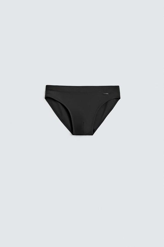 ZARA ПЛАВКИ С КОНТРАСТНЫМИ ВСТАВКАМИ, ЧЕРНЫЙ