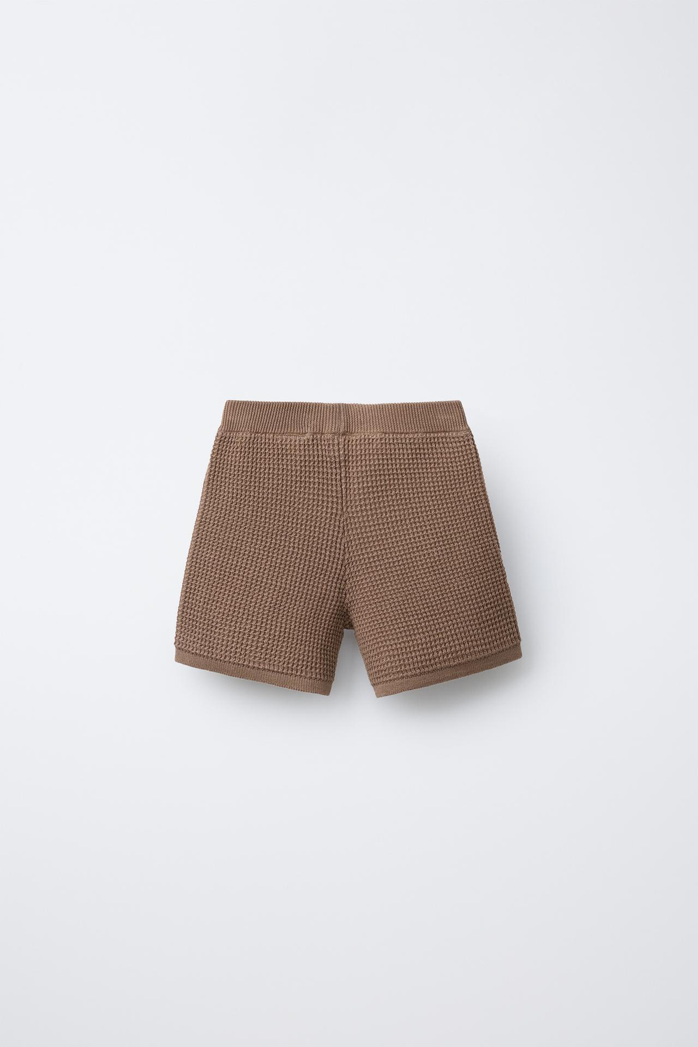 ZARA ТРИКОТАЖНЫЕ ШОРТЫ, КОРИЧНЕВЫЙ