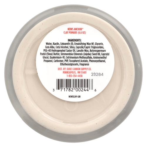 Duke Cannon Supply Co., News Anchor® Clay Pomade, 130 г (4,6 унции)