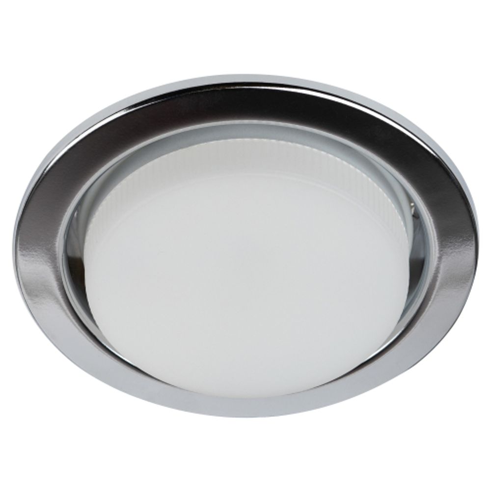 Светильник встраиваемый ЭРА KL35 CН /1 (к) Set 10 под лампу GX53 хром с термокольцом набор 10 шт