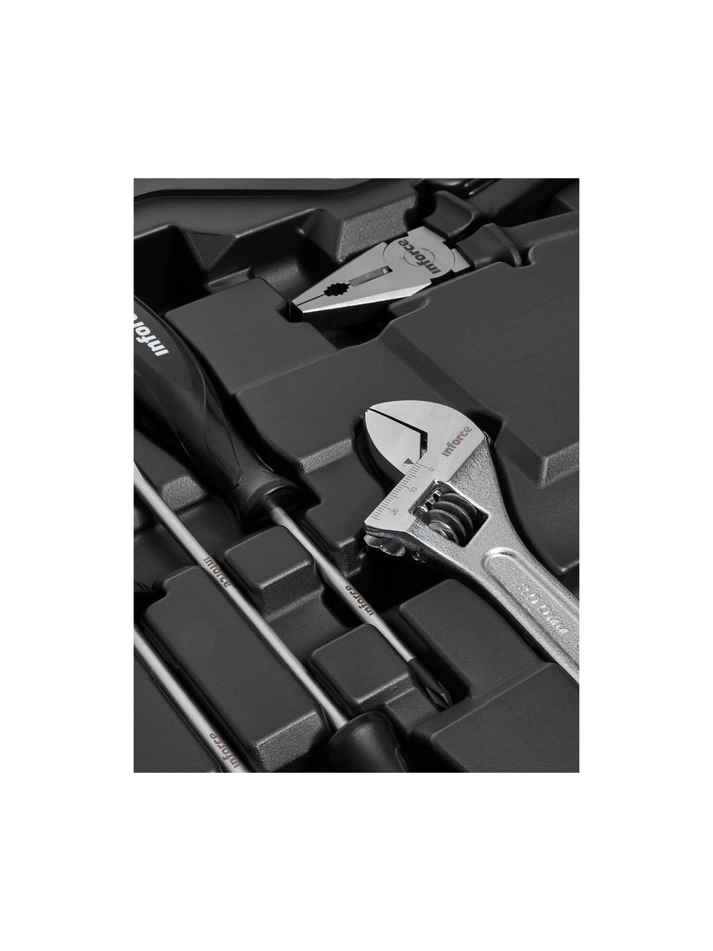 Набор инструментов Inforce 101 предмет 1/2 дюйма и 1/4 дюйма, Сталь Cr-V, Профессиональный, 06-07-15