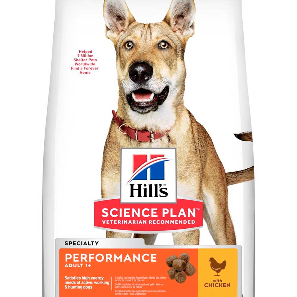 Hill's Adult Performance - корм для активных собак крупных пород (курица)