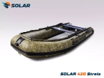Лодка надувная моторная solar-420 strela jet tunnel
