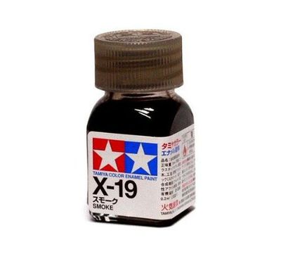 X-19 Краска Tamiya Дымчатая (Smoke), эмаль 10мл