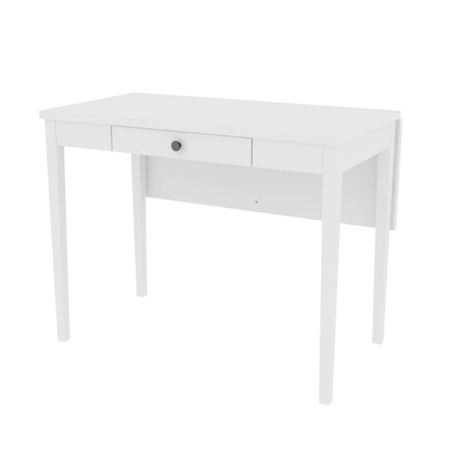 Стол обеденный, 96x75x51(86), Иданас, с откидной крышкой, белый воск