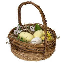 GAEM Изделие декоративное "Корзина пасхальная", L13,5 W12 H13,5 см