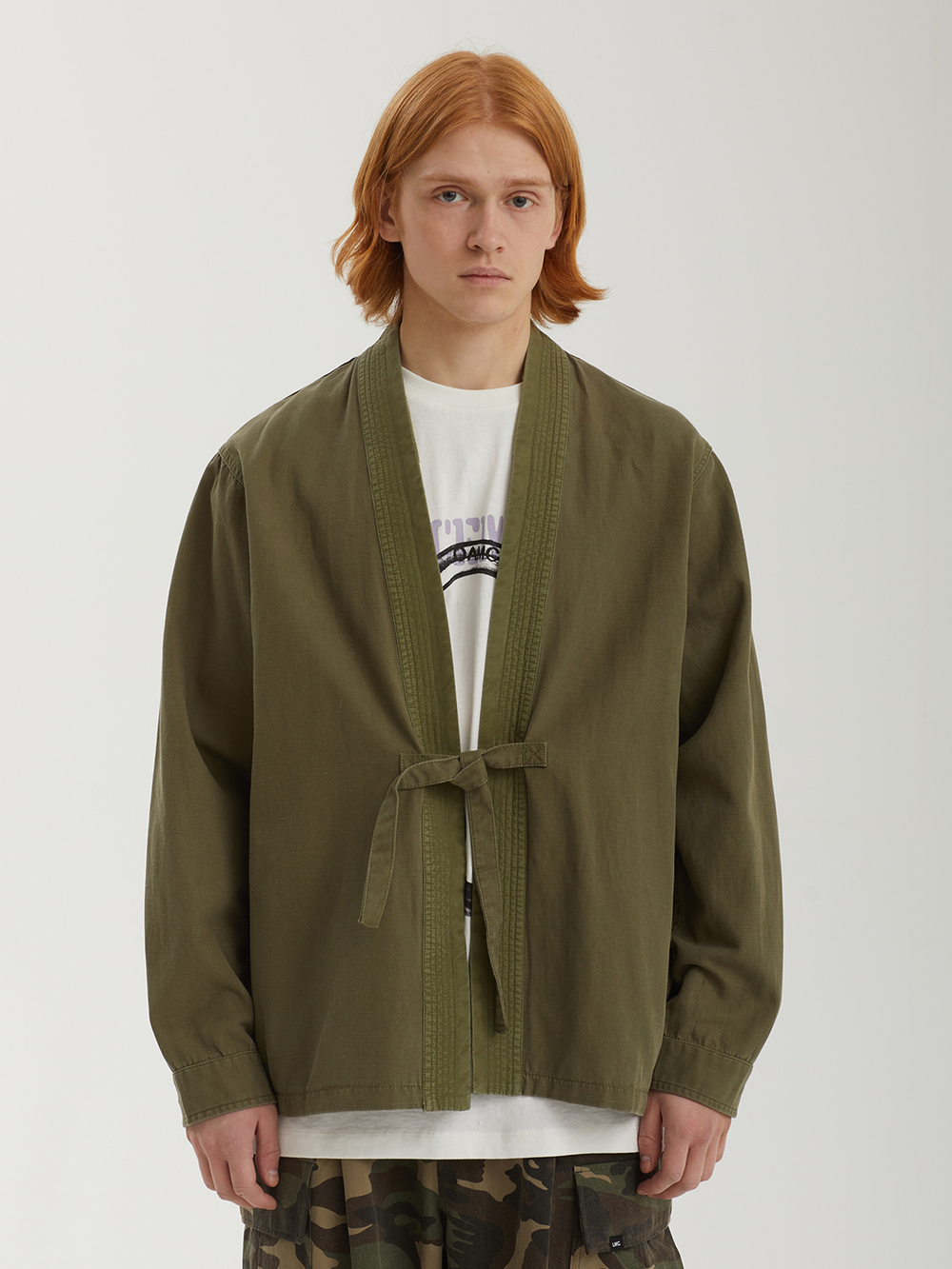 Мужская Рубашка-кимоно Hemp Hanten Shirt Internal Carry Straps