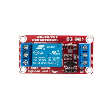 Модуль реле 5в красный одноканальный
