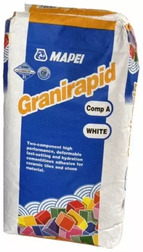 Клей для плитки Mapei Granirapid белый (A) 22,5кг