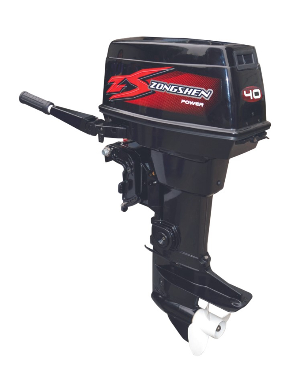 2х-тактный лодочный мотор ZONGSHEN T40BMS (руль+пульт)