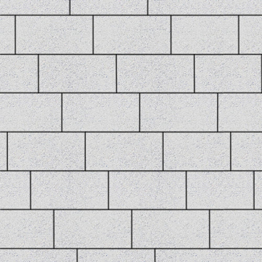 Тротуарная плитка ПРЯМОУГОЛЬНИК 300х150 мм - Стандарт Белый