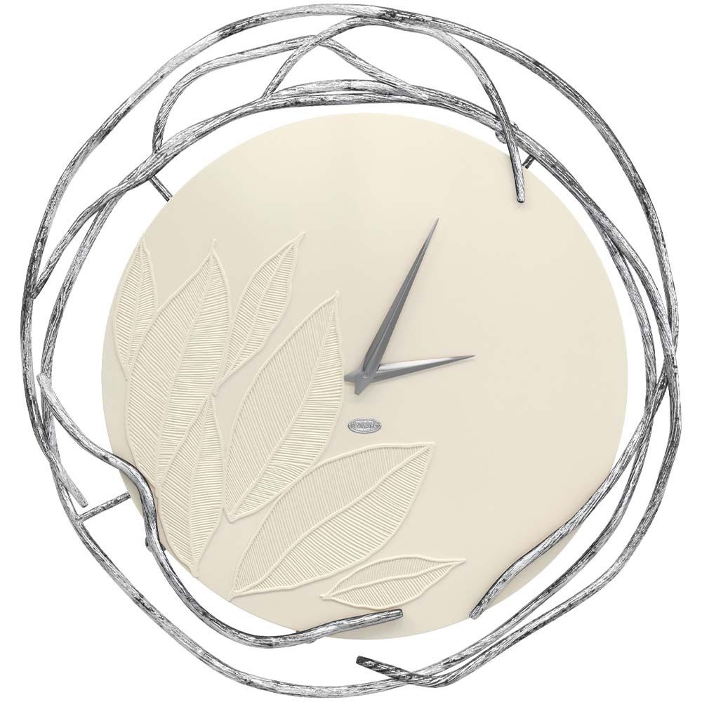 Часы настенные Арт Колор Кремовый белый Сильвер