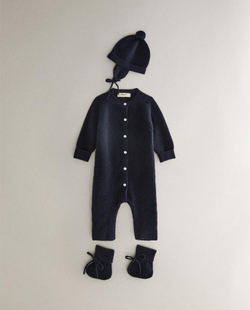 ZARA HOME ДЕТСКИЕ ПИНЕТКИ ИЗ КАШЕМИРА, СИНИЙ