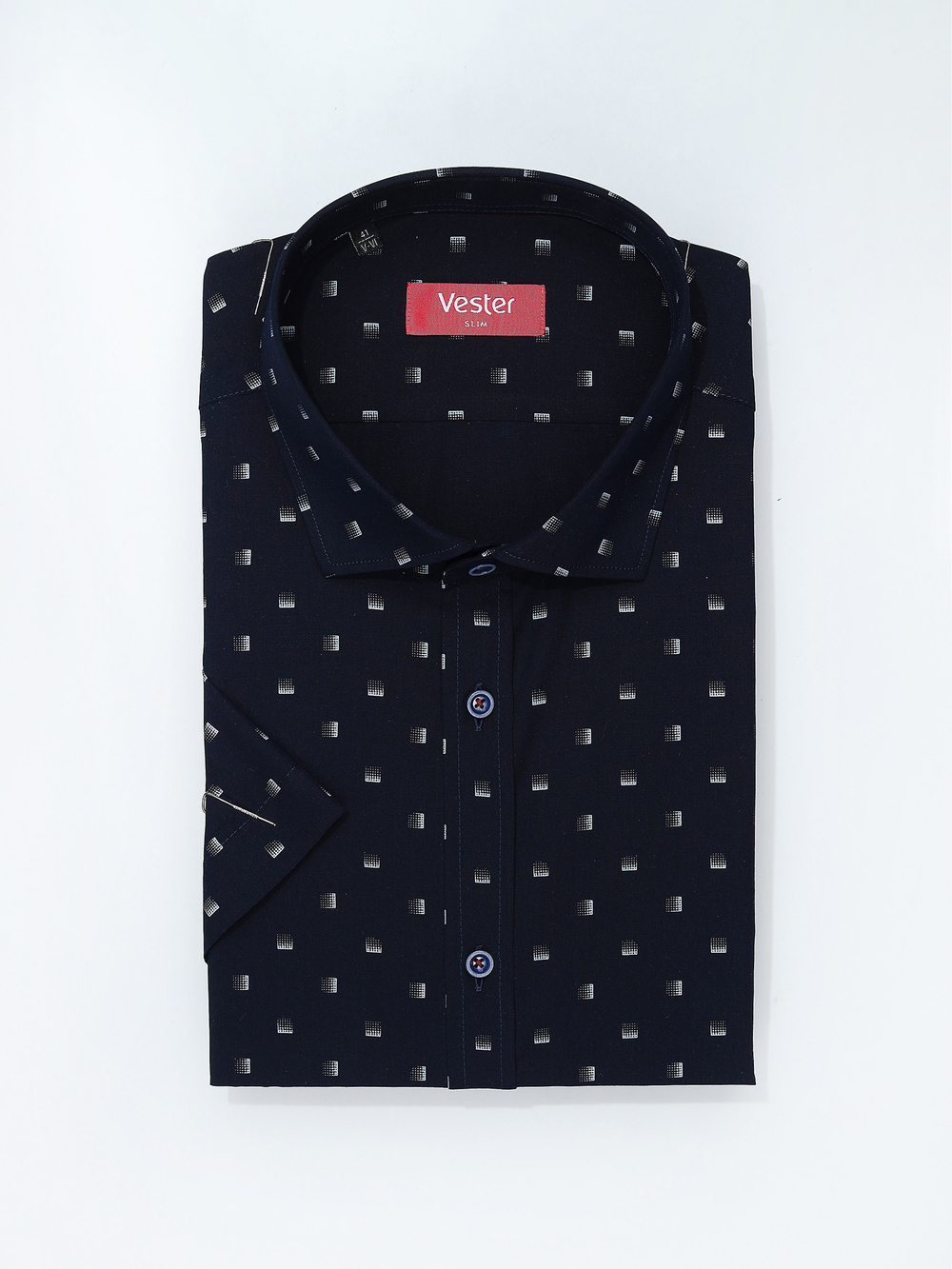 Сорочка мужская VESTER короткий рукав, бамбуковое волокно 73615 40