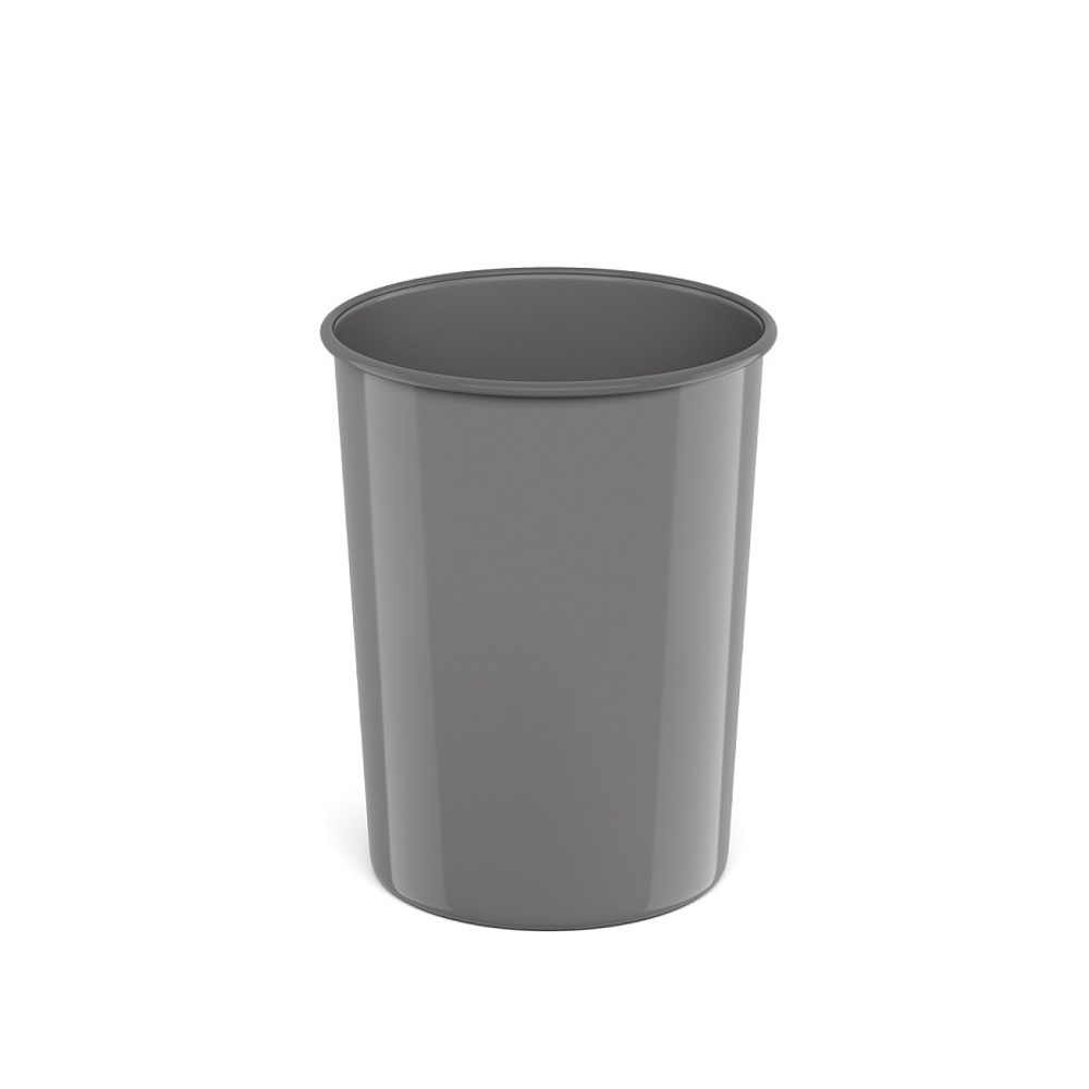 Корзина для бумаг 13,5 л. литая ErichKrause Classic, серый
