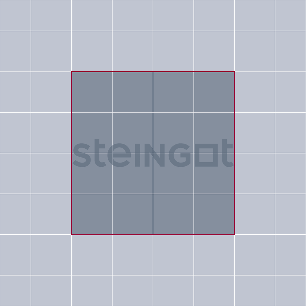 Квадрат 200×200 Серый