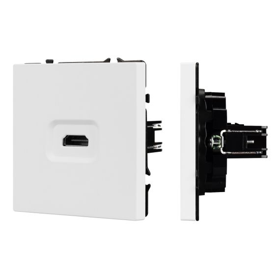 Механизм HDMI розетки SCT-NOBE-MHD1-SFPL-WH Arlight 061846