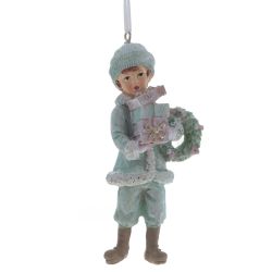 GAEM Изделие декоративное подвесное "Девочка и мальчик", L5 W3 H11 см, 4в.