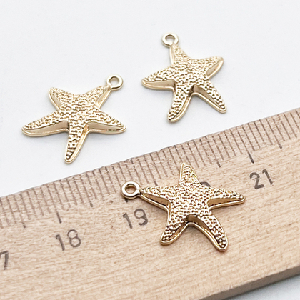 Подвеска Морская звезда, цвет золото, размер 17*14 мм, цена за 1 шт