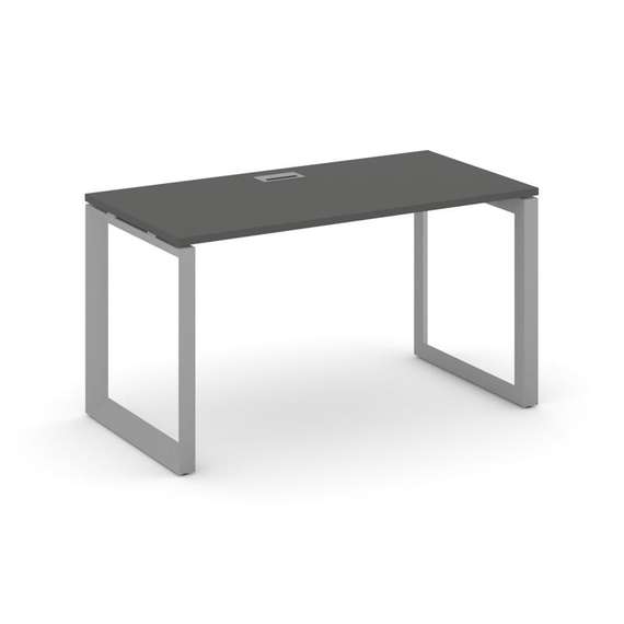 Style Project Стол письменный SN-59O.SP-003 Антрацит/Металл Серый/Серебро Заглушка 1380*600*750