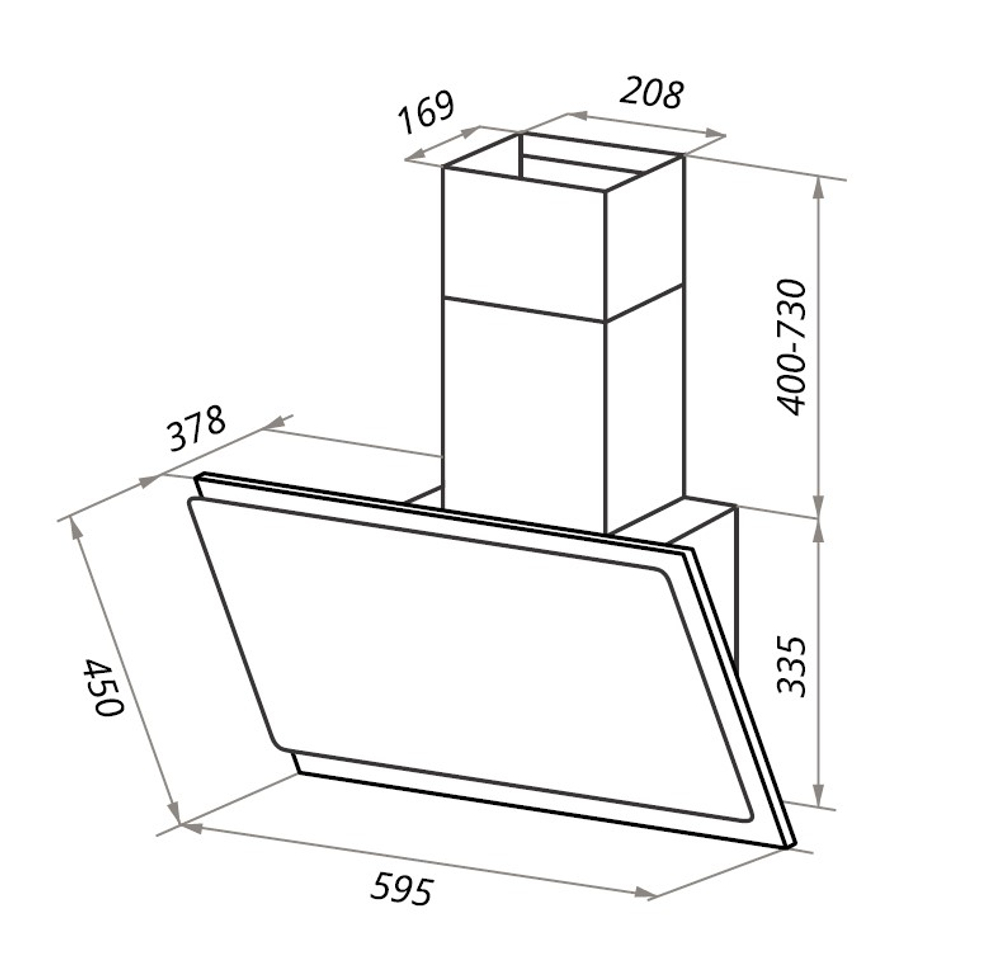 Кухонная вытяжка MAUNFELD Emmy 60 белый