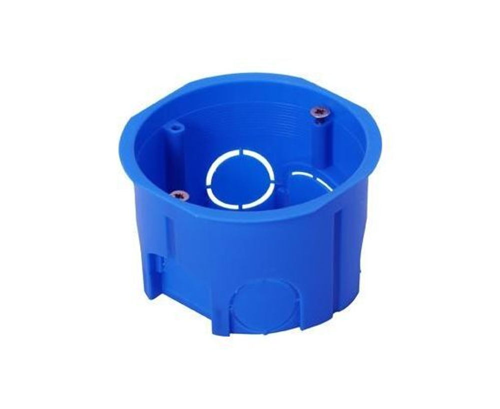 Коробка установочная синяя 68х45мм, 3шт (ЛОТ91)