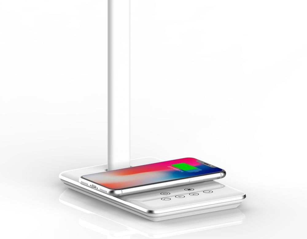 Ambrella Светодиодная настольная лампа с беспроводной зарядкой и USB портом Desk DE581