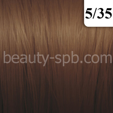 Wella Illumina Color 5/35 Светло - коричневый золотисто - махагоновый
