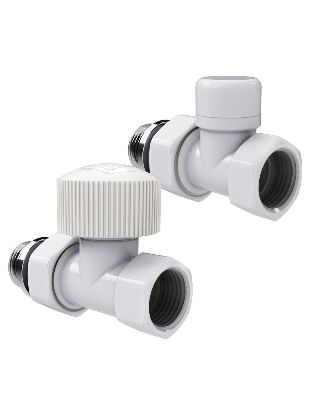 Набор термостатический прямой Royal Thermo Design 1/2"М30х1,5 (Белый)