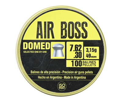 Пули пневматические Apolo Air Boss Domed 7,62 мм, 3,15 г (100 штук)