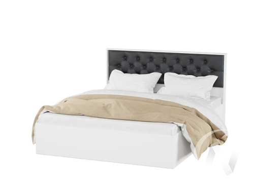 Корпус кровати МКР-1 (1;6м) Спальня Модена (белый)