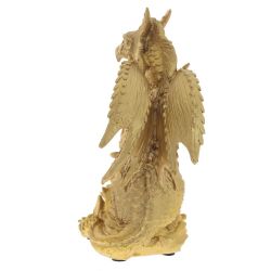 GAEM Фигурка декоративная "Дракон с часами" (ААх1), L18 W9,5 H21 см