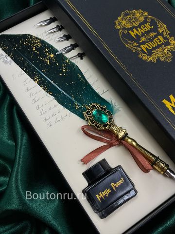 Перьевая ручка изумрудное перо набор для каллиграфии с чернилами и наконечниками