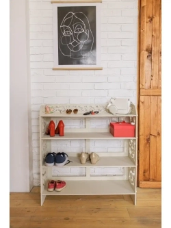 Стеллаж напольный полки деревянные