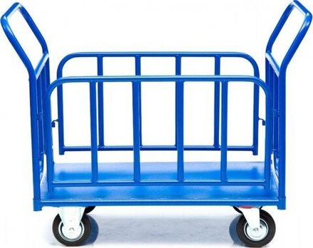 Тележка платформенная СТЕЛЛА-ТЕХНИК КПО-300Т-200 с бортами, 600х1000мм КПО-300Т-200-К