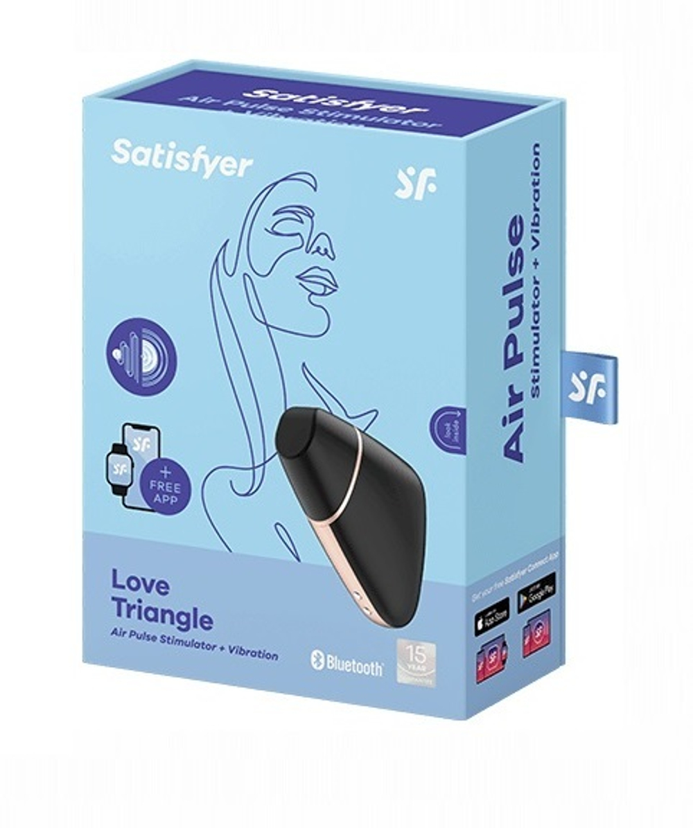 Вакуум-волновой бесконтактный стимулятор клитора Satisfyer Love Triangle черный
