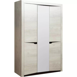 33.02 Лючия 3-х дв. шкаф для одежды Бетон пайн белый/венге