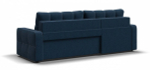 Угловой диван Денди Рогожка Мальмо синий