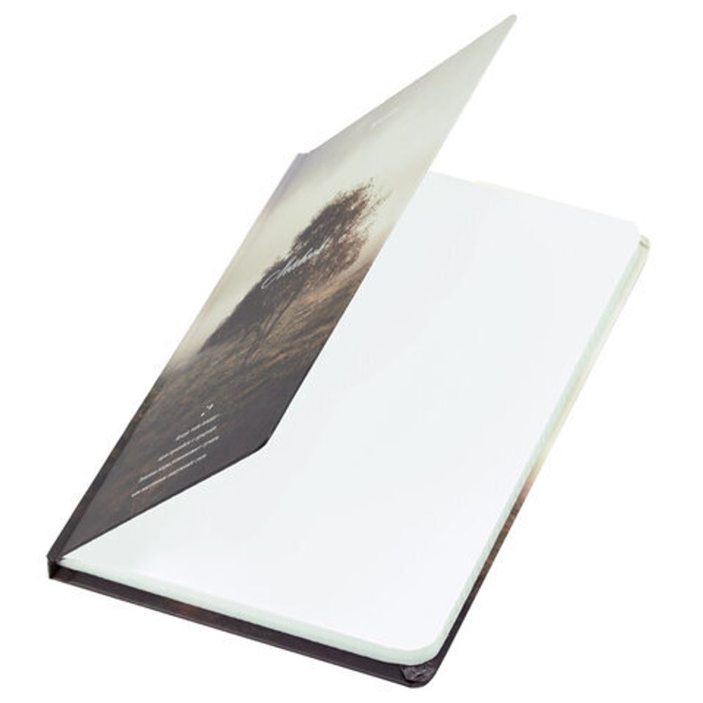 Блокнот с резинкой в клетку 96 л., А5 145х203 мм, твердая обложка, BRAUBERG, "Nature", 115534