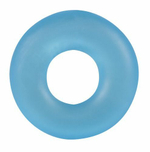 Голубое эрекционное кольцо Stretchy Cockring (Цвет: голубой)