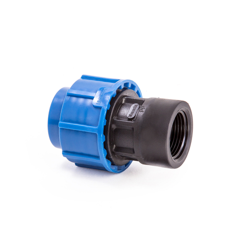 Муфта компрессионная для ПНД труб Lammin, внутренняя резьба, 25 x 1"