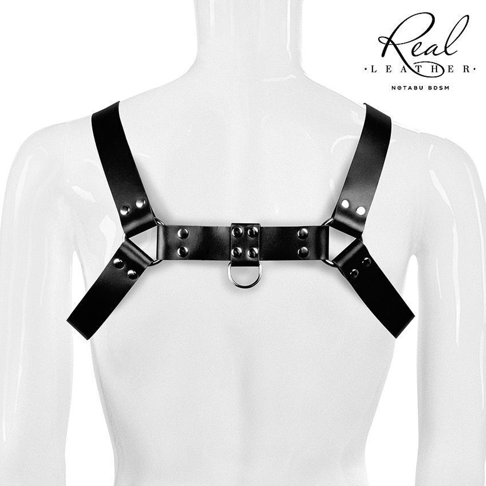 Брутальная мужская портупея-сбруя (Цвет: черный)