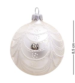 Элита НФШ-1075 Набор ел.украшений Шар «Кружевной» 85 мм