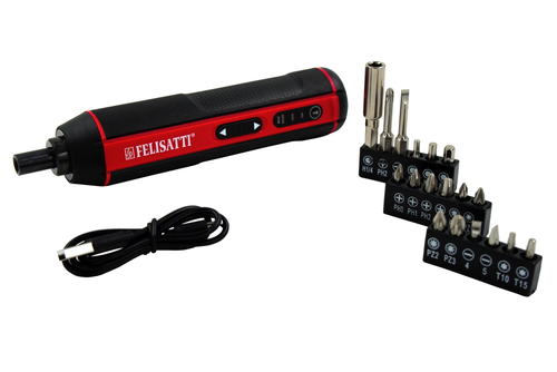 Felisatti FT1008 Аккум.отвертка прямая (блистер+оснастка 18шт)