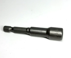 Насадка магнитная для кровельных саморезов, 8 мм, бита (адаптер) с магнитной торцевой головкой, цвет: серебристый